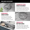 45&rdquo; Workstation Undermount Single Bowl 16 Gauge Stainless Steel Kitchen Sink with 2-Tier&nbsp;WorkFlow&trade; Ledge and Accessories
